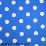 Dots Large - White on Denim copy