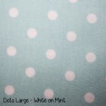 Dots Large - White on Mint copy