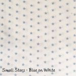 Small Stars - Blue on White