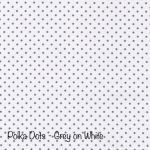 Polka Dot - Grey on White copy