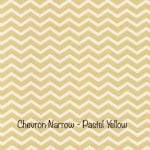 Chevron Narrow - Pastel Yellow