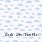 Clouds - White:Glacier Blue