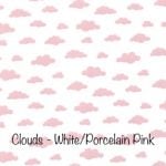 Clouds - White:Porcelain Pink