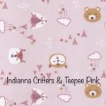 Indianna Critters & Teepee - Pink